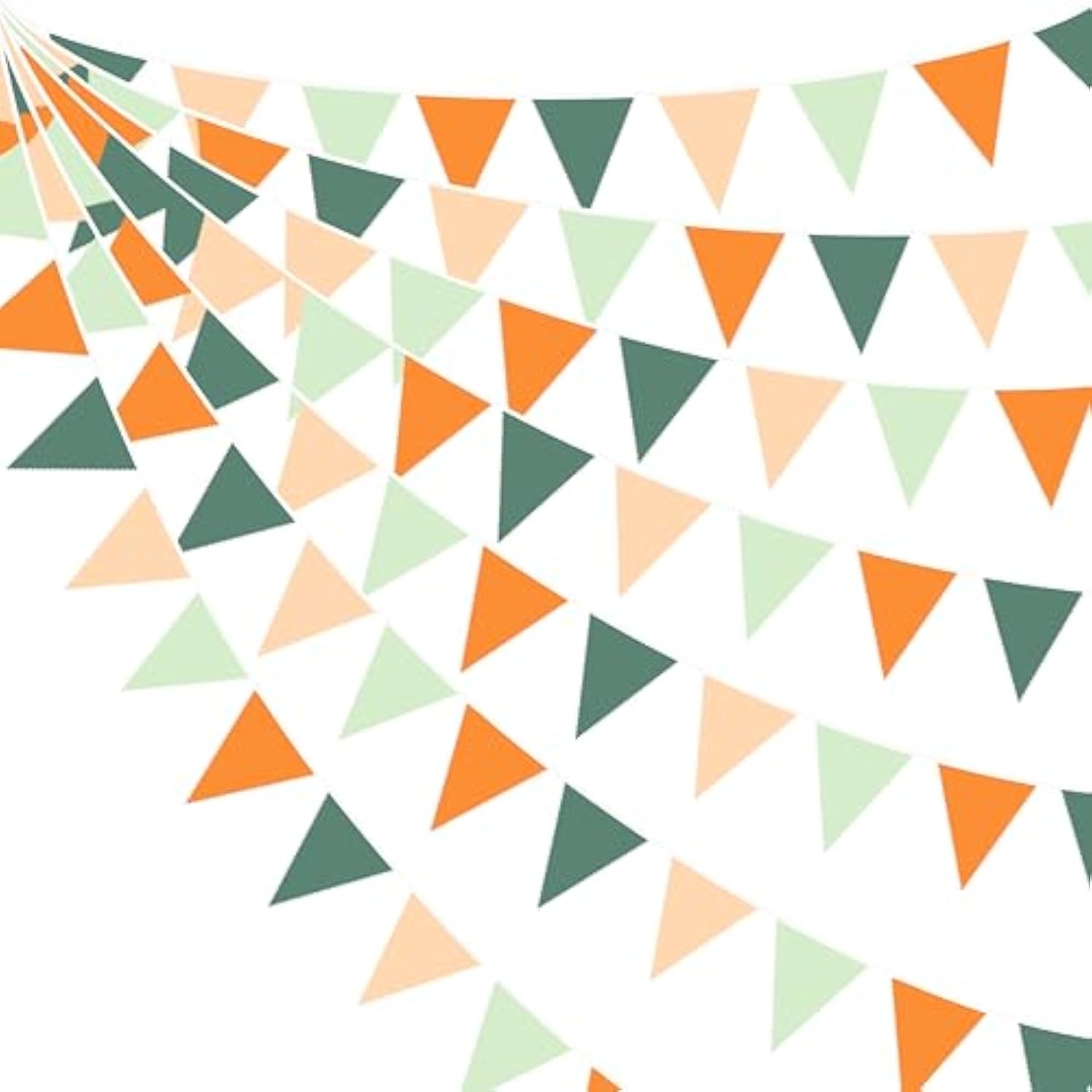 32Ft Little Cutie Baby Shower Decorations Orange Sage Green Fabric Pennant Triangle Banner Party Flag Streamer Garland For A Little Cutie Is On The Way Birthday Orange Gender Reveal Party Decoration