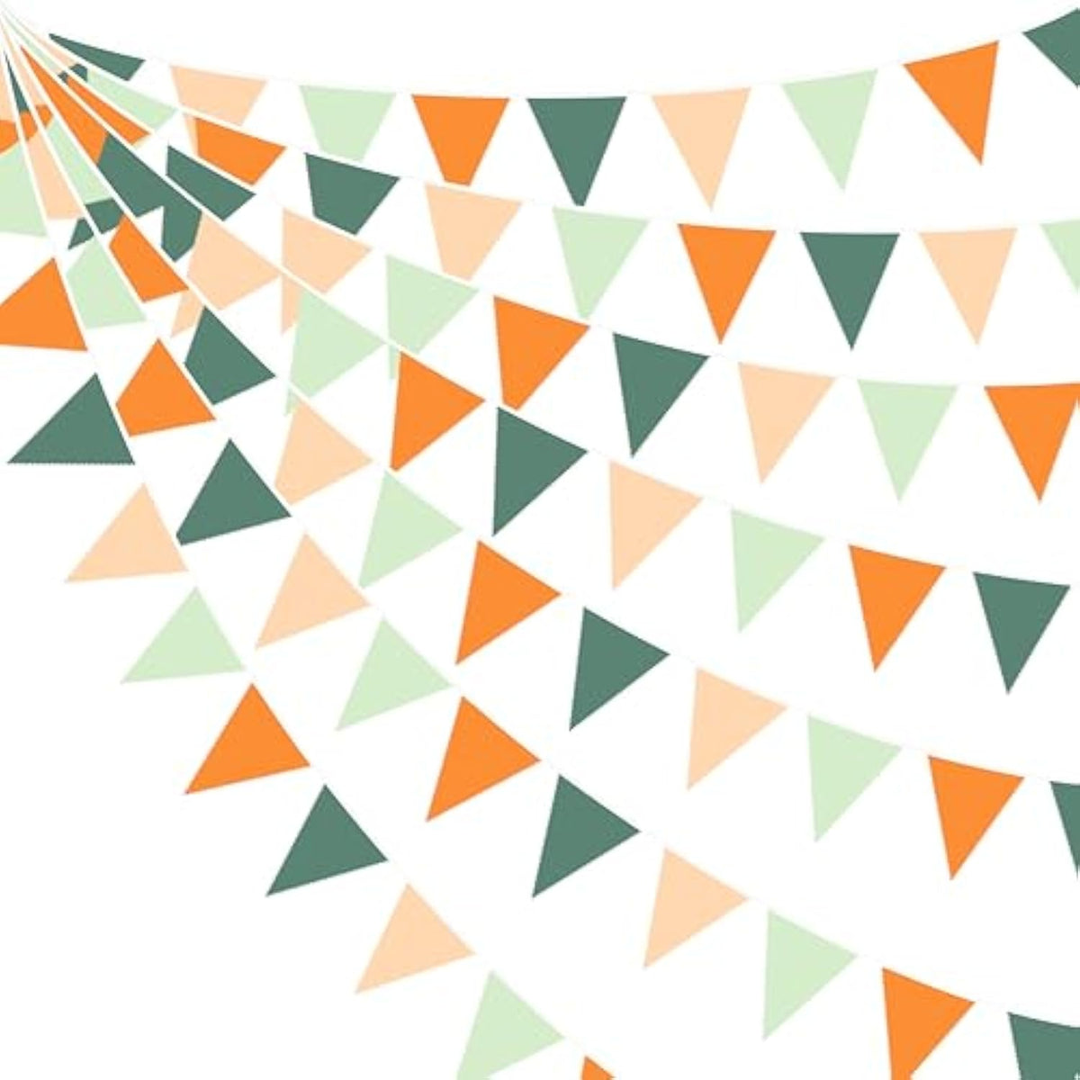 32Ft Little Cutie Baby Shower Decorations Orange Sage Green Fabric Pennant Triangle Banner Party Flag Streamer Garland For A Little Cutie Is On The Way Birthday Orange Gender Reveal Party Decoration