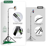 81" Tall Flexible Tripod Stand for iPhone with 17in Adjustable Gooseneck with Remote Compatible with iPhone 13 Pro Max / 13 Pro / 12 Pro Max, Android
