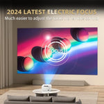 Mini Projector, 20000Lm 4K Projector With Wifi Bluetooth Native 1080P, Fhd 1080P Hifi Portable Outdoor Movie Projector Max 300”|Zoom 50%|, Tv Stick/Hdmi/Usb/Av/Ps4/Ps5/Laptop/Smartphone/Tablet Support