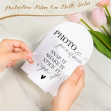 2-piece acrylic wedding signs for ceremony, reception, and guest book décor