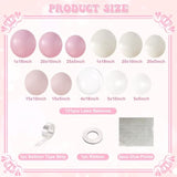 131pcs Light Pink Balloon Arch Kit — Pink & White Garland for Party Decor