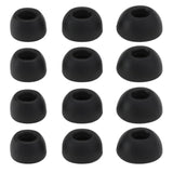 6 Pairs Silicone Eartips S/M/L 11x6.5mm 12x6.5mm 14x6.5mm Silicone Ear Covers Compatible with JBL Tune Buds Headphones, Black