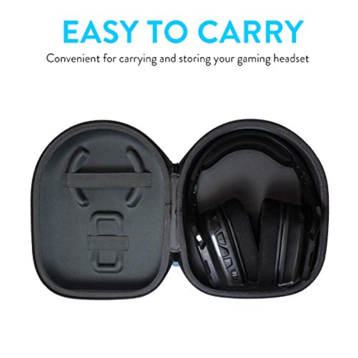 TUDIA EVA Empty Case Compatible with HyperX Cloud Flight Wireless Gaming Headset, Hard Travel Shockproof Storage Case for Gaming Headset [CASE ONLY, Device NOT Included]