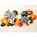 2*12 Pcs Black White Checkered Explosion Pointed Star Foil Balloons/4D Checkered Racing Balloons/Race Car Birthday Party Supplies/Las Vegas Casino Party/Father'S Day Boys Birthday Party (2 Pcs Black)