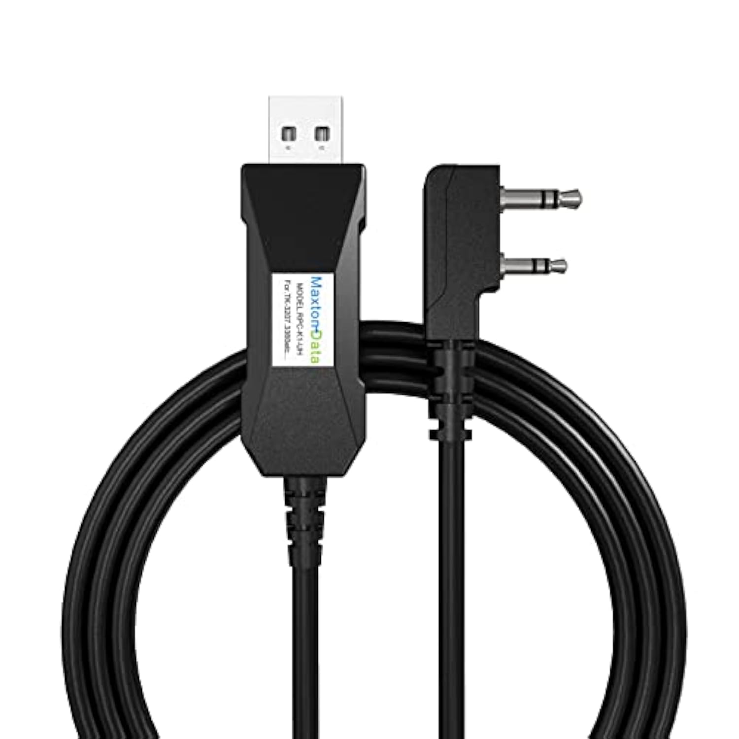 Two Way Radios Programming Cable 39.3 Inch For Fpcn30A Fpcn10A Walkie Talkies (Work On Win 11), No Driver Installation