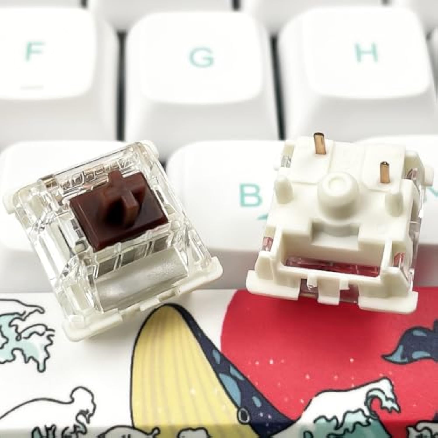 Gateron G Brown Pro 3.0 Switches,5-Pin Pre Lubed Rgb Smd Tactile Switches For