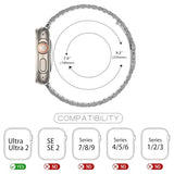 Band Compatible with Apple Watch Ultra 3 Band 49mm, Men Women Strap Solid Stainless Steel Metal Bracelet Compatible with Apple Watch Ultra 2/1 49mm,