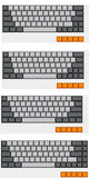 Dsa Profile Blank 61 64 68 Ansi Keyset Thick Pbt Keycap Set For Cherry Mx Mechanical Keyboard Gh60 Xd64 Gk64 Tada68 (Only Keycap)