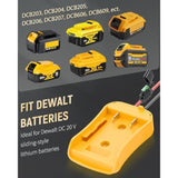 Power Wheel Adapter For Dewalt 20 V Lithium Battery, Peg-Perego Dewalt Battery Adapter With Original Wire Harness Connector, Dc Power Adapter Conversion For Peg-Perego Children'S Riding Toys