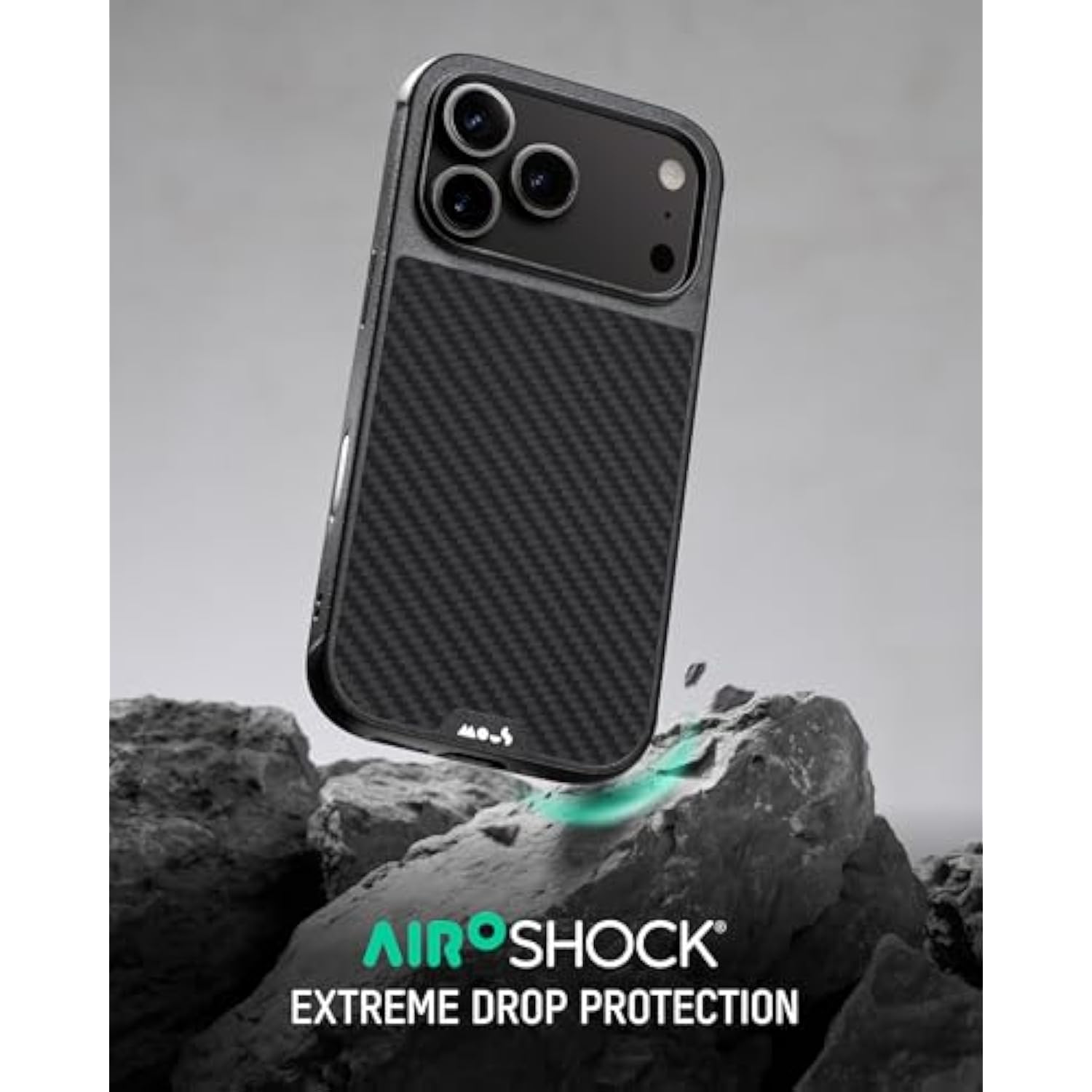 For Iphone 17 Pro Max Case, Compatible With Magsafe - Limitless - Protective Carbon Fibre Cover For Iphone 17 Pro Max - Shockproof, Full Camera Protection, Anti-Scratch Back, Black