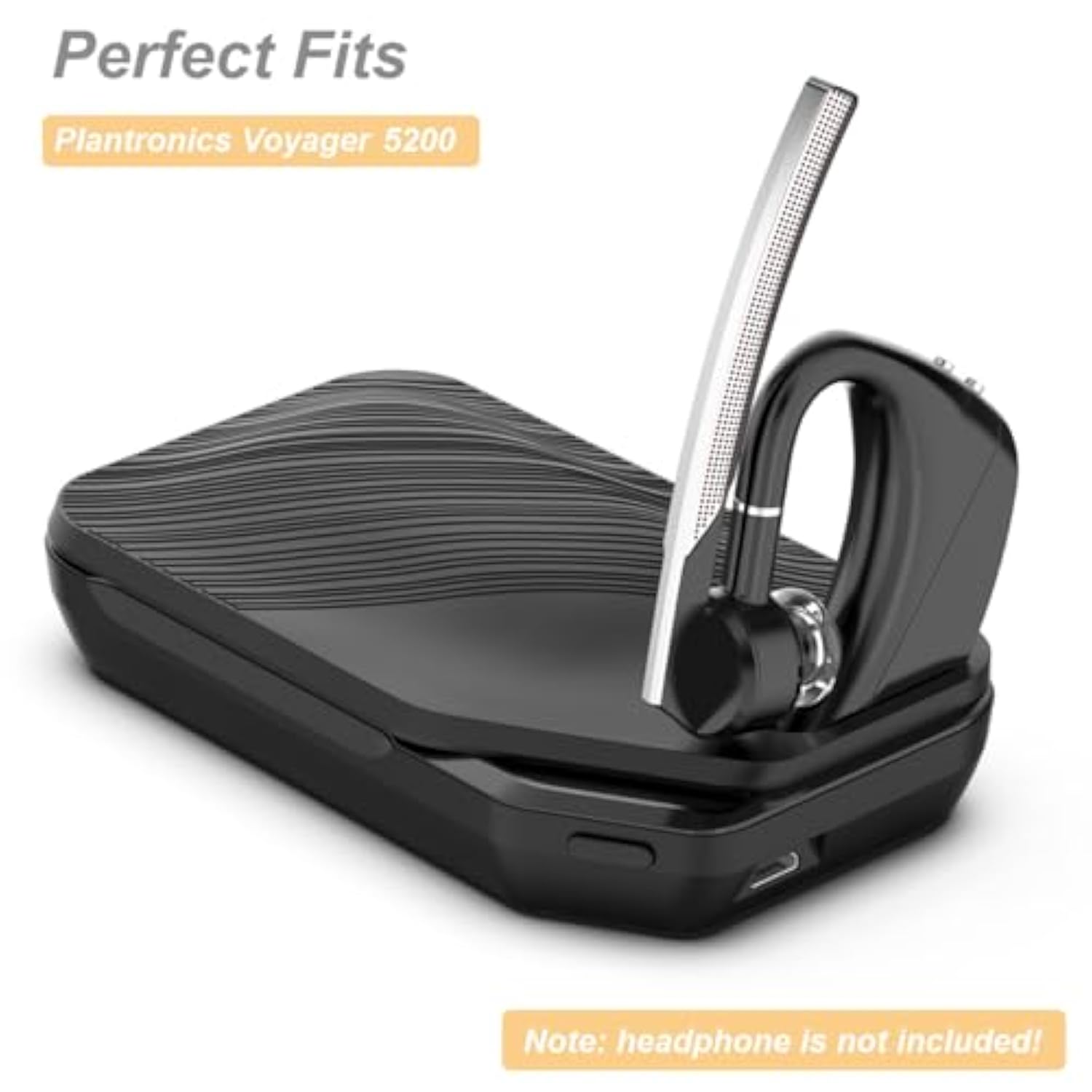 Charging Case For Plantronics Voyager 5200, Potable Charger Case Station With Usb Cable For Voyager 5200 Headset