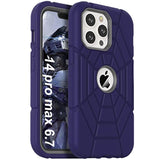 Designed For Iphone 14 Pro Max Case For Boys, Thick Silicone 3-In-1 Heavy Duty