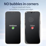 [2 Pack Matte Glass Screen Protector Compatible For Iphone 16 Pro Max 6.9Inch 2024, Anti-Glare & Fingerprint Anti-Reflective No Bubbles Install Frame Smooth As Silk Tempered Glass