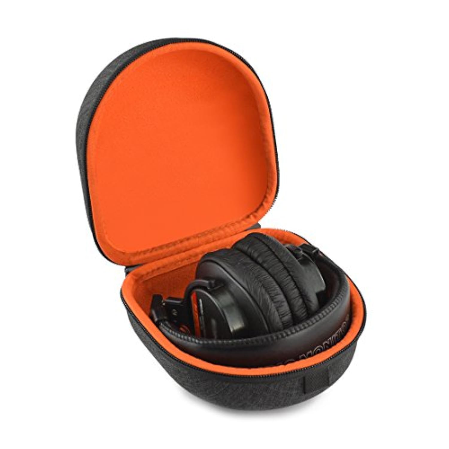 Geekria Shield Case Compatible with Sony MDR-V6, MDR-V900HD, MDR-7506 Headphones, Replacement Protective Hard Shell Travel Carrying Bag with Cable Storage (Dark Grey)