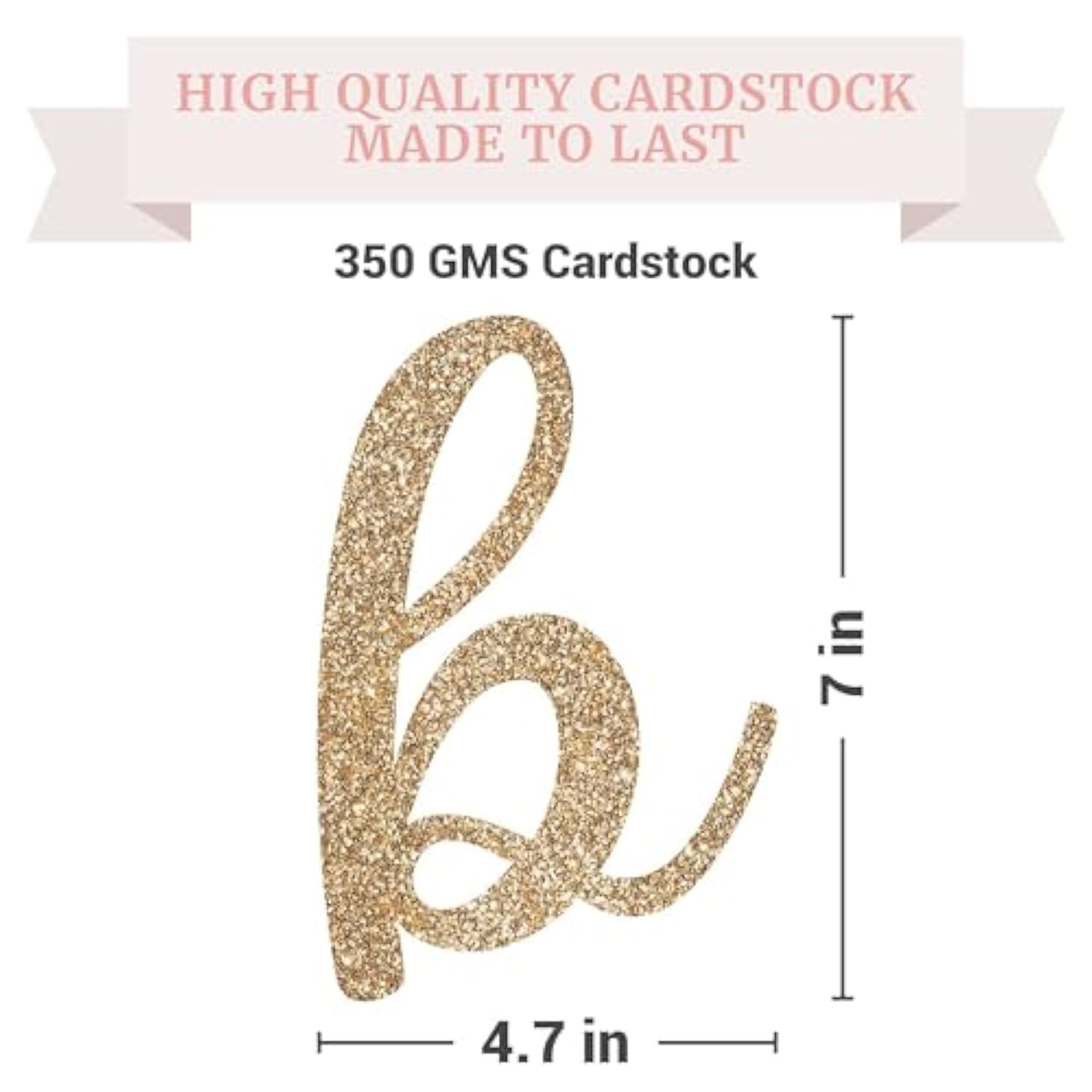 Pre-Strung Sweet Baby Girl Banner - No Diy - Gold Glitter Gender Reveal Party Banner For Girl - Pre-Strung Garland On 8 Ft Strand - Baby Shower Party Decorations. Did We Mention No Diy