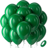 Green Balloons Latex Round Helium Party Balloons 100 Pack 12 inch