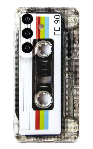 Case for Galaxy S26 Shockproof Scratchproof with TPU Soft Bumper Retro Cassette Tape Case Compatible with  Galaxy S26