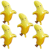 Banana Balloons Fruit Banana Foil Mylar Balloons For Baby Shower Fruit Theme Party Birthday Decoration Supplies 28 Inch 5Pcs