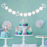 "Last Toast On The Coast" Banner Seashell Coastal Beach Tropical Bride Decor