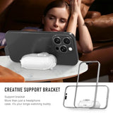 AirPods Pro 3 Case with Cleaner Kit, Soft TPU Clear Cover and Bracket, Dustproof Design, Keyring, Auto Pop-Up, Lock Clid, and Cleaner Kit for AirPods Pro 3 (2025)