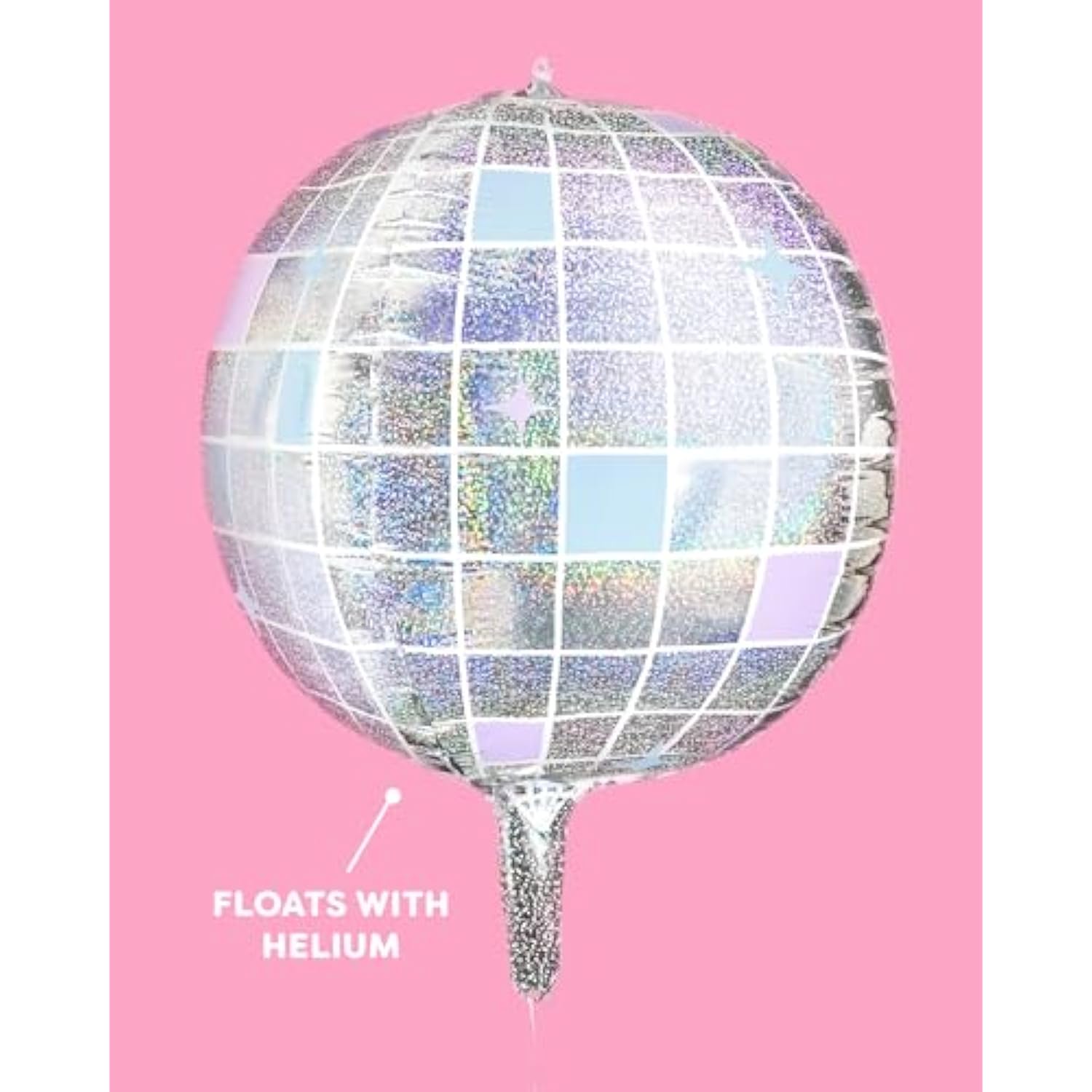 4-pcs 22" Iridescent Disco Ball Balloons for Bachelorette, Birthday, and NYE