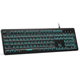 Wired Keyboard,Silent Usb Keyboard For Office,Spill-Resistant,Slim Full-Size Membrane Layout,Plug And Play For Pc/Laptop/Mac-Rgb Backlit