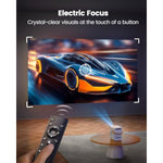 [Builtin Battery & Apps] Mini Projector With Wifi And Bluetooth, Battery Powered Projector 1080P, Smart Portable Projector, Auto Focus Keystone, Outdoor Movie Projector For Phone/Tv Stick