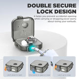 Nothing Ear 3 Wireless Earbuds Double Security Lock Protective Case Cover with Key Ring and Cleaning Kit, Anti-Scratch Shockproof Clear TPU Compatible with Nothing Ear 3 Earbuds