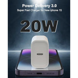 Iphone 17 16 15 Charger Fast Charging Type C Chargers Usb C Charger Block Iphone 17 Chargers With 2 Pack 6Ft Cable For Iphone 17/17 Plus/17 Pro Max/16/16 Plus/16 Pro Max/15/15 Pro Max/Ipad Pro/Samsung