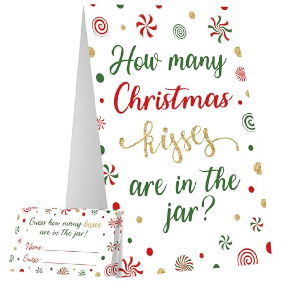 Christmas Guess How Many Kisses Game for Large Groups and Families