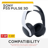 Replacement Earpads for Sony PS5 Pulse 3D Headphones, Soft PU Leather Cushions, Extra Comfort, Easy & Quick Installation, by Brainwavz (Black)