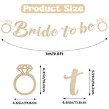 Bride To Be Banner, Pre-Strung Glitter Wedding Decorations For Reception, No Diy Bridal Shower Banner, Bride To Be Sign For Backdrop Ceremony Reception Bridal Shower Decorations