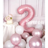 40 Inch Pink Large 2 Number Balloons Big Foil Helium Number Balloons 0