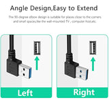 90 Degrees Short Usb 3.0 Extension Cable 0.2M Type A Male To A Female Extensio