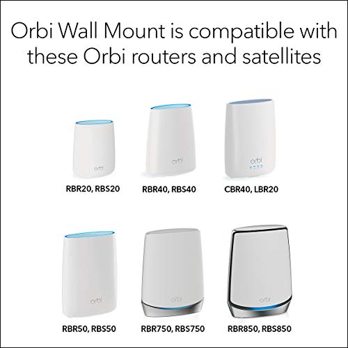 Orbi Wall Mount - Compatible With Orbi Wifi Router, Satellite, Rbk50, Rbk752, Rbk852, Rbk853, Rbke963 And More, 1 Pack (Rbkwm-10000S)
