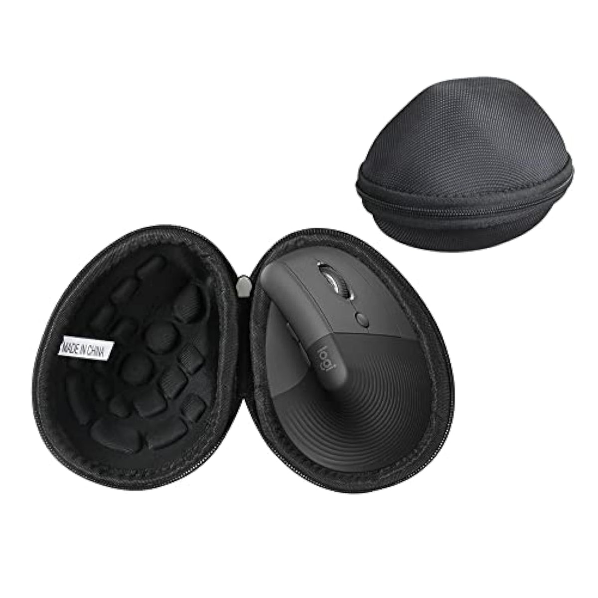 Hard Travel Case For Logitech Lift Vertical Ergonomic Mouse (Black)