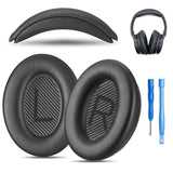 Replacement Qc Ear Pad And Headband Pad Kit Cushion. Compatible With Bose Quietcomfort (2023) Qc45 Qc35 Qc35 Ii Qcsc Qcse Wireless Noise Cancelling Headphones (Black)