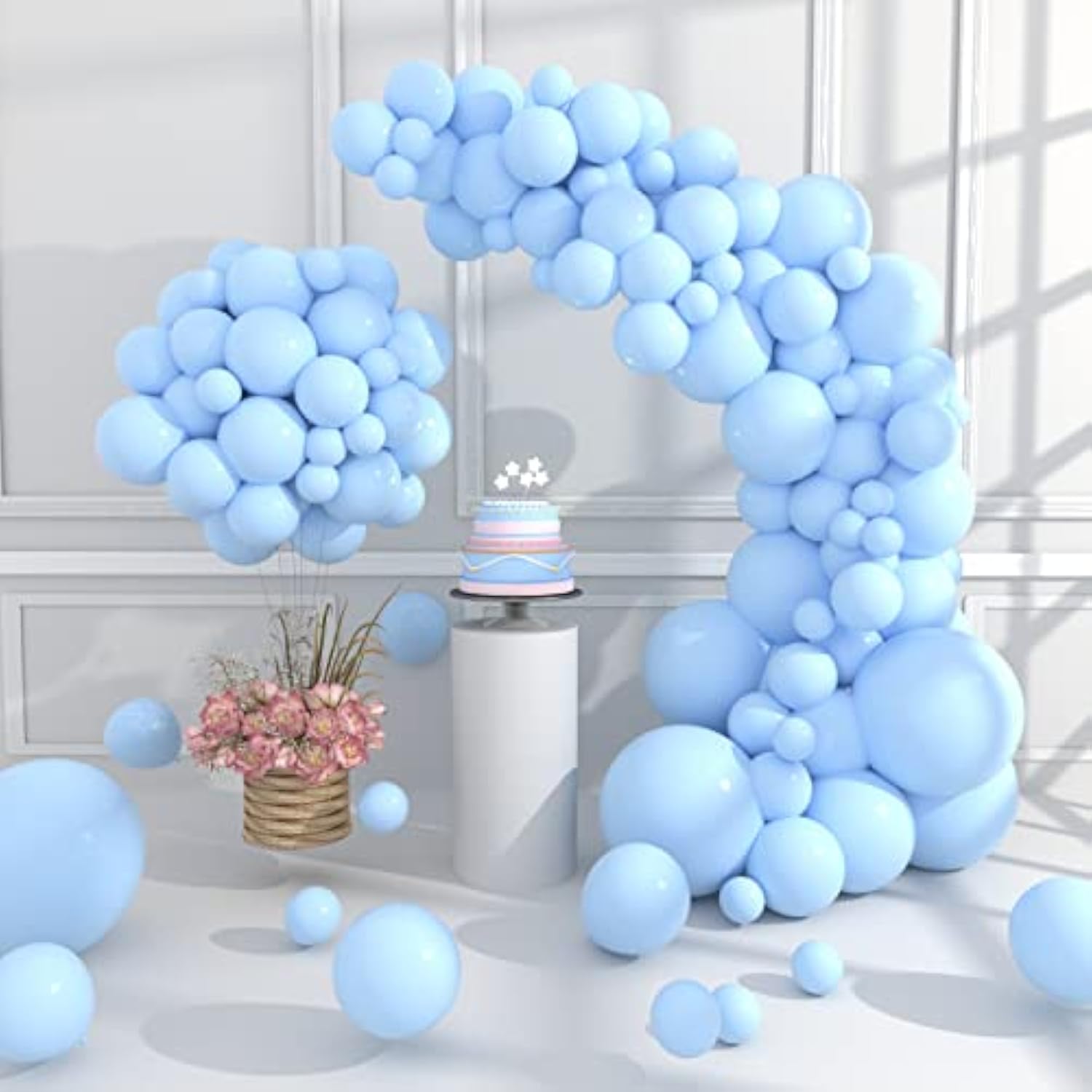 105 Pcs Dark Red Balloons Different Sizes Pack 18/12/10/5 Inch Latex P