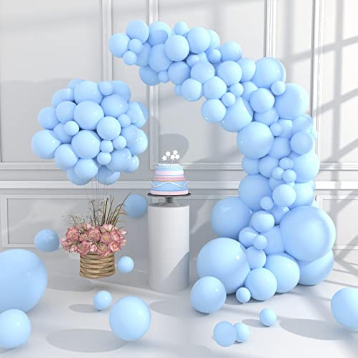 105 Pcs Dark Red Balloons Different Sizes Pack 18/12/10/5 Inch Latex P