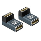 8K Hdmi Coupler (2-Pack), Hdmi 2.1 Female To Female Adapter Up Angle 90 Degree