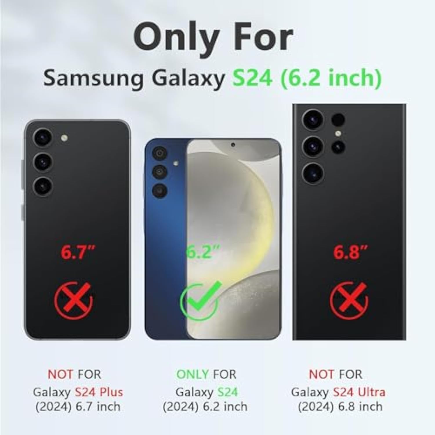 Wireless Charging Case For Galaxy S24, Upgraded 10000Mah Rechargeable Portable Charging Case Compatible With Galaxy S24 5G (6.2 Inch) With Carplay Extended Battery Pack Charger Power Case (Black)