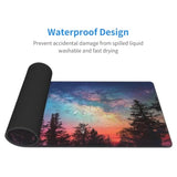 Colourful Sky Forest Extended Large Gaming Mouse Pad For Home Office Keyboard Computer Laptop Non-Slip Rubber Base Xl Mousepad Desk Mat Pads With Stitched Edges 11.8 X 31.5 Inch