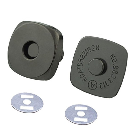 20 Sets - 18Mm 3/4" Square Shape Magnetic Snaps Closures Clasp In Purs