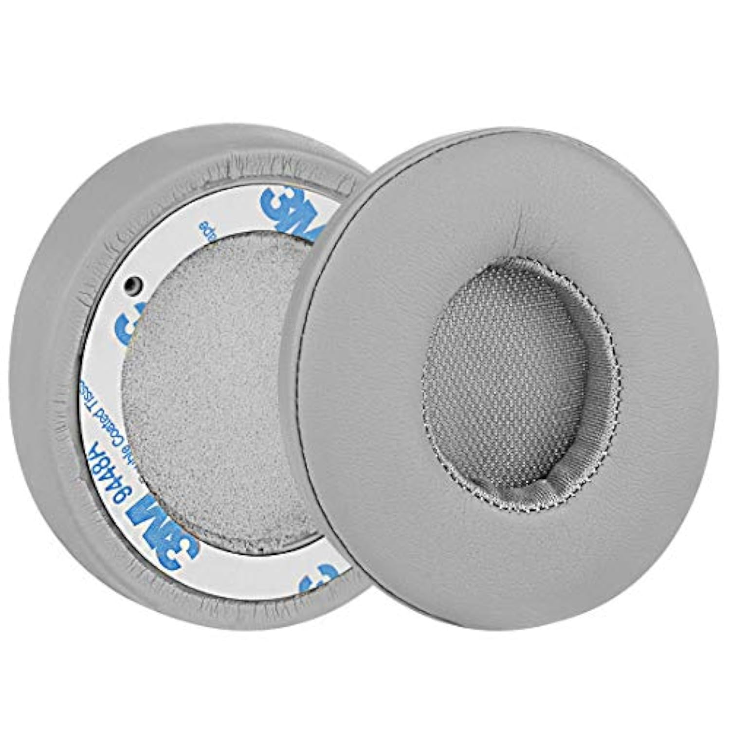 Geekria QuickFit Replacement Ear Pads Compatible with Beats Solo2 Wired (B0518) Headphones (Not fit Solo2 Wireless), Ear Cushions (Grey)