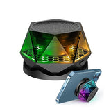 Egkimba Magnetic Diamond Bluetooth Speaker, Small Wireless Speaker With Multi Rgb Color Light Show, Portable Phone Stand For Iphone, Android, Tws Pairing