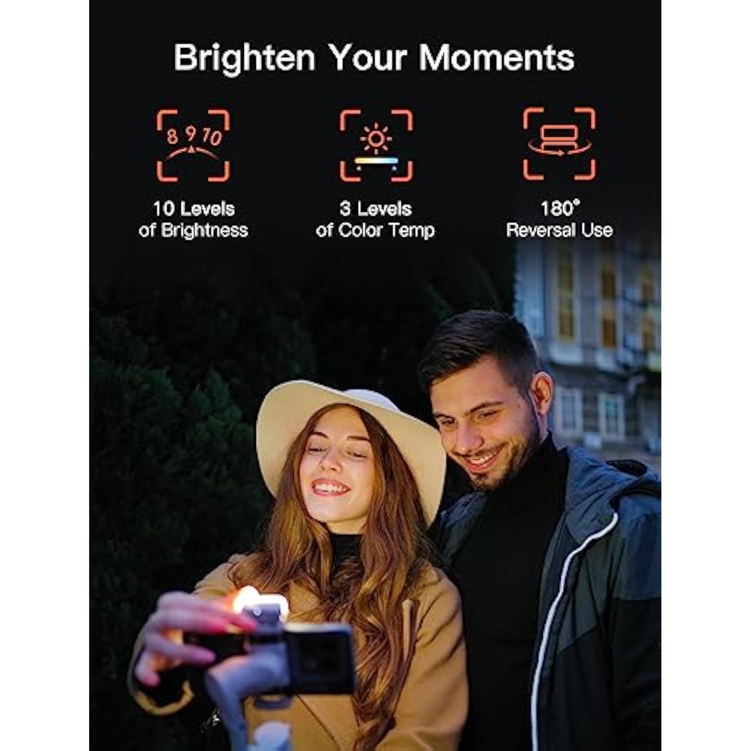 hohem iSteady XE Kit Gimbal Stabilizer for Smartphone, 3-Axis Phone Gimbal, Magnetic Fill Light, Portable and Foldable, Stabilizer for iPhone & Android, One-Key Inception, Ideal for Travel Vlogging