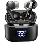 T20 Wireless Earbuds Bluetooth Headphones 48.5 Hrs Playtime With Led Digital Display, Ipx8 Waterproof, Dual Mic Call Noise Cancelling 10Mm Broad Range Speakers With Wireless Charging Case