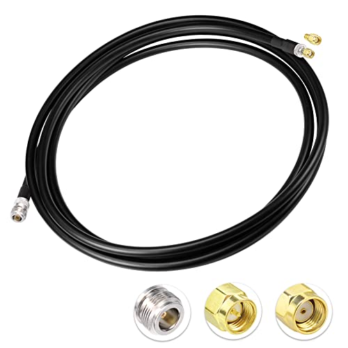 Lora Antenna 10Ft Alsr400 Ultra Low Loss Rf Extention Cable - N Female To Rp-Sma Male - With Sma Male Adapter Compatible With Helium Hnt Bobcat Miner Syncrobit Gateway Sensecap Hotspot Antennas
