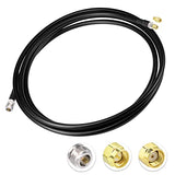 Lora Antenna 10Ft Alsr400 Ultra Low Loss Rf Extention Cable - N Female To Rp-Sma Male - With Sma Male Adapter Compatible With Helium Hnt Bobcat Miner Syncrobit Gateway Sensecap Hotspot Antennas